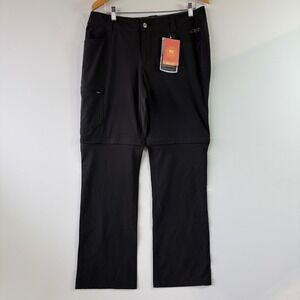 Outdoor Research Ferrosi Convertible Pants Women 12 Black Hiking 50+ UPF 269190